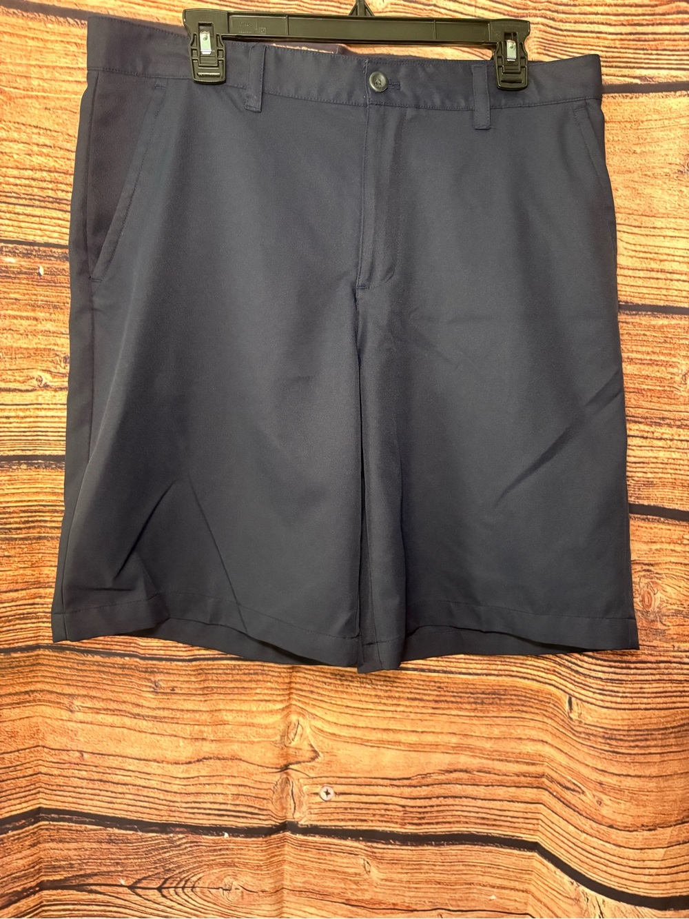 Izod Golf Navy Flat-Front Performance Shorts